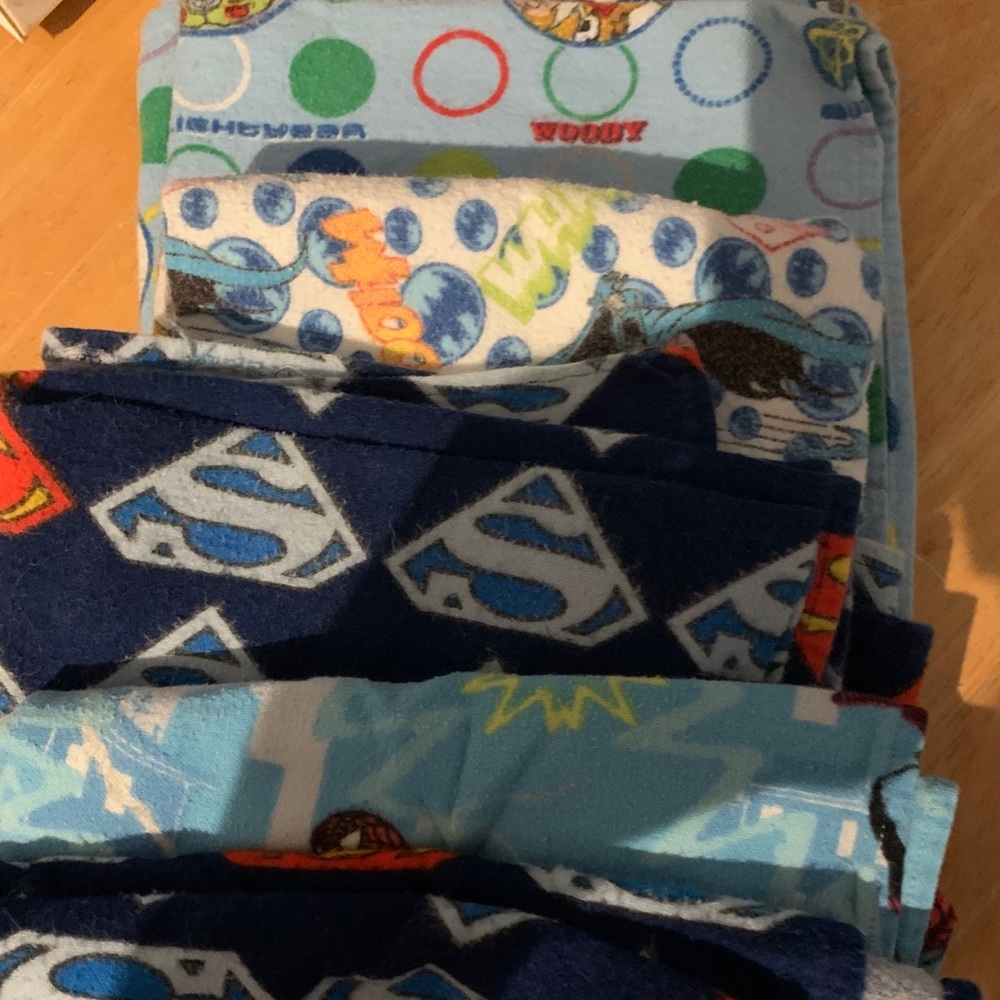 5 Handmade Receiving blankets